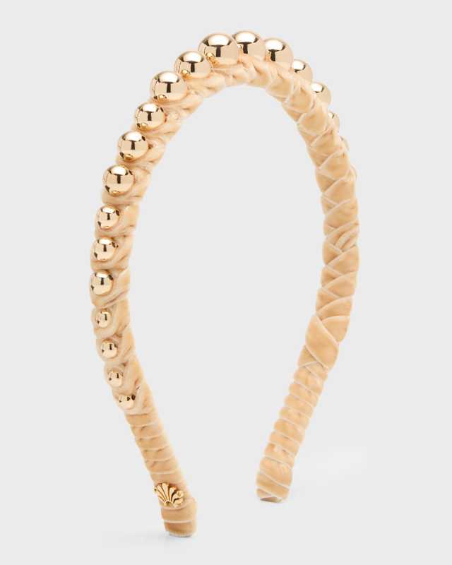 Graduated Beaded Skinny Headband